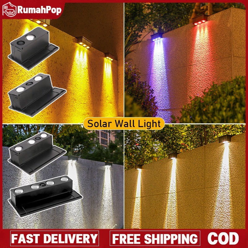 Lampu Dinding Tenaga Surya Outdoor/Lampu Hias Taman Waterproof/ Lampu Dinding Taman LED Tenaga Surya