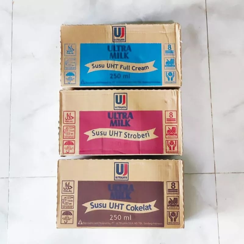

[Dari Medan] Susu Ultramilk UHT 250ml 1dus isi 24pcs Free Bubble Wrap