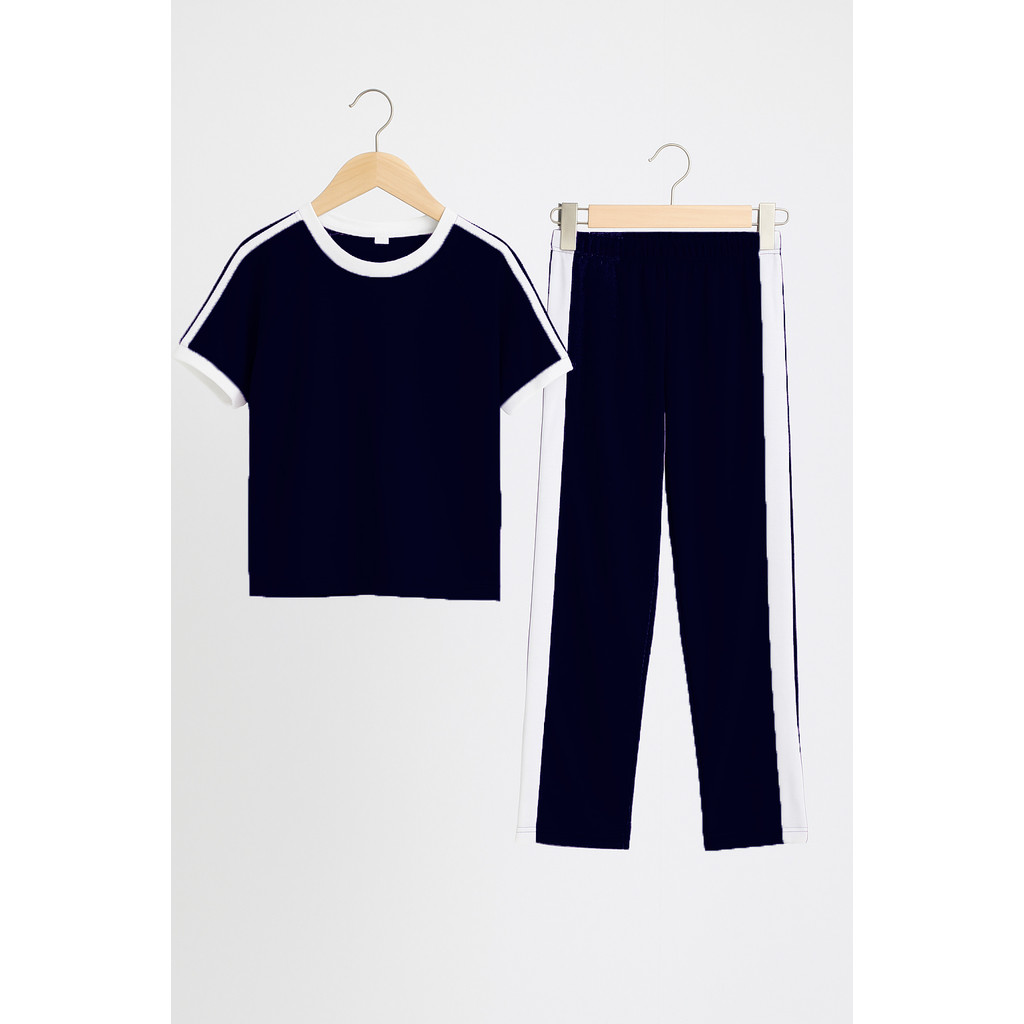 oneset setelan anak perempuan 3-12 tahun setcel anak cewek oneset anak perempuan POLOS