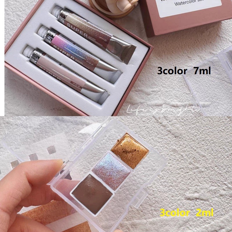 

Supervision 2025 mocha mousse watercolor pigment 2024 peak euzz 7ml set Acuarela packaging 2ml beginner's drawing art supplier