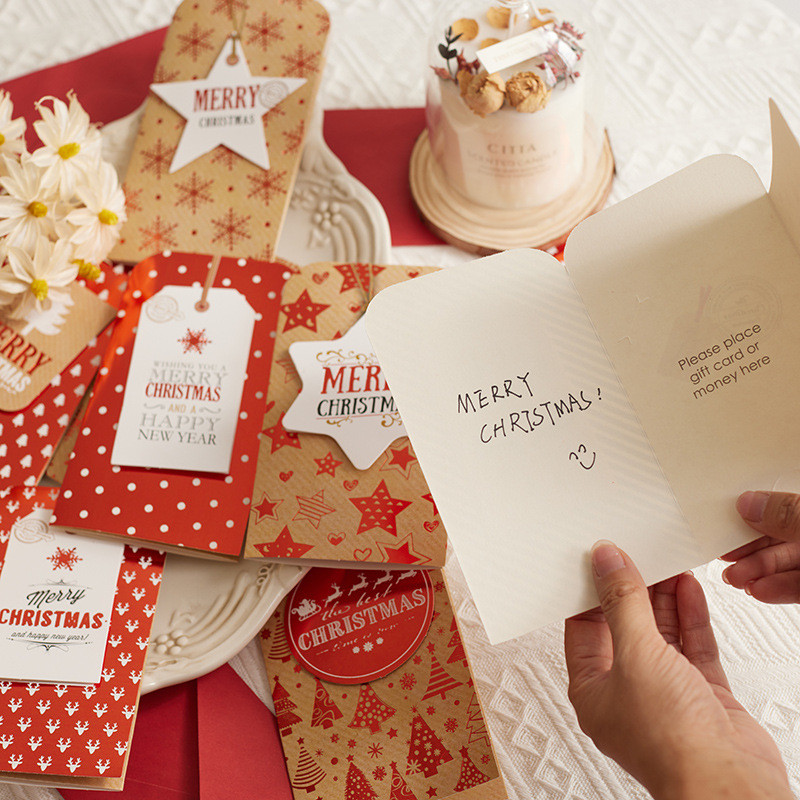 

Greeting Card Hanging Card Decor Hanging Gift Box Packaging Accessories Message Card Handwritten Postcard