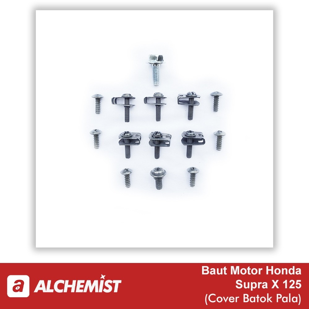 COD / Promo / Original / Baut Batok Supra X 125 Full Set / Baud Batok Honda Supra X 125 Full Set Mot