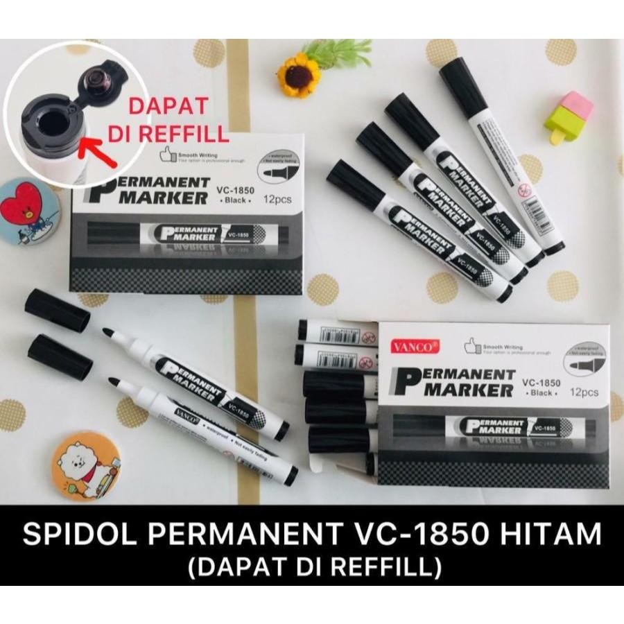 

spidol permanen (1box=12pc)/permanent/spidol murah/marker permanent