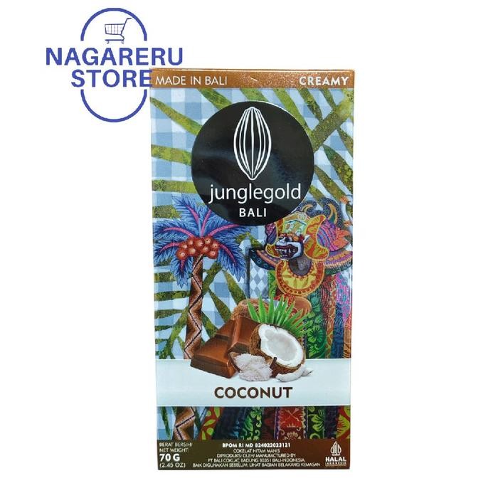 

Junglegold bali coconut (cokelat hitam manis) 70gr
