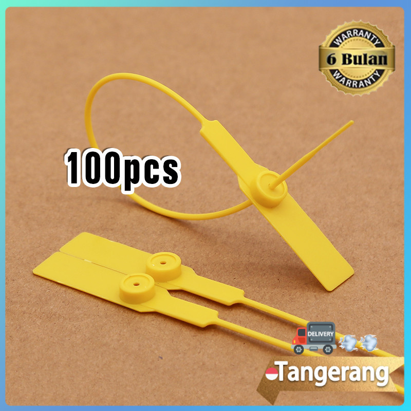 

100PCS 28cm Plastic Security Seal Segel Kontainer Container Koper Truk Bank Tag