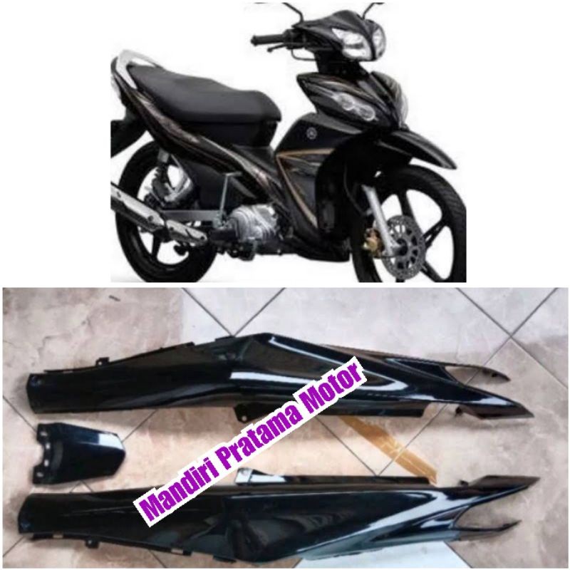 COVER BODY BELAKANG JUPITER Z 2010 ROBOT HITAM