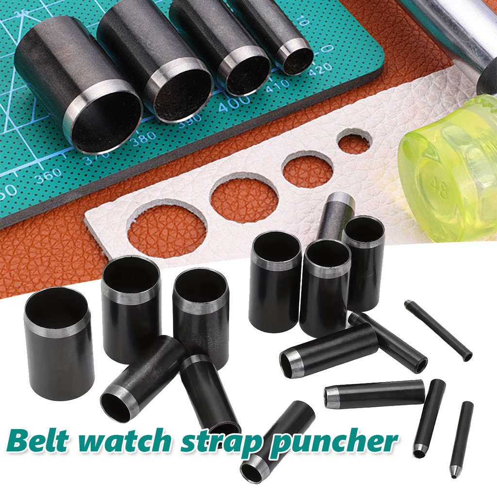 

15PCS/SET Pelubang kulit Kepadatan tinggi, tidak mudah berubah bentuk Set cetakan pelubang kulit