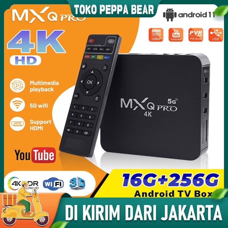 SERBA COD MXQ Pro 4k 5g Stb  Android11.1 Set-top box jaringan kotak TV set top box tv digital Ultra 