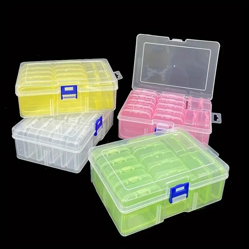

Transparent plastic storage box set, suitable for jewelry, beads, and DIY handicrafts, suitable for art supplies and home decor