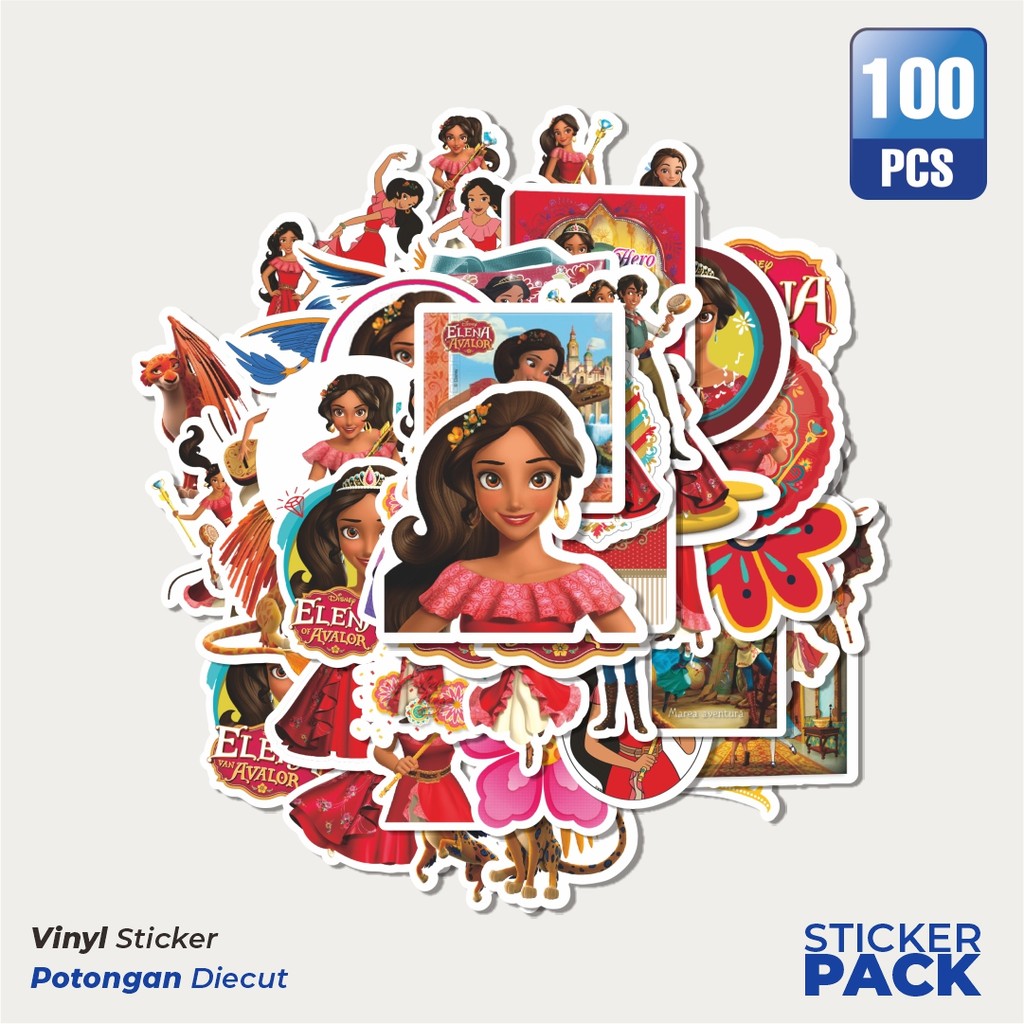 

Super Hemat! 100 PCS Stiker Disney Series Eena Of Avaor Character Mix Dekorasi Lucu Kreatif untuk Notebook, Skateboard, HP