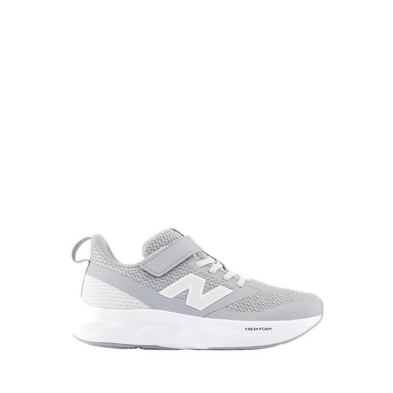 New Balance Fresh Foam 625 Bungee Lace with Top Strap Boys Kids Running Shoes - Grey