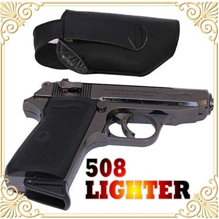 TERMURAH Korek Api Pistol Bara Las Pemantik Gas Unik Full Besi -