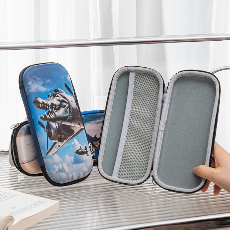 

Italian Brainrot Pen Bag Cartoon Tungtungtung Sahur Figures Theme Pencil Bag Tralalero Tralala Pen Holder Case School Stationery