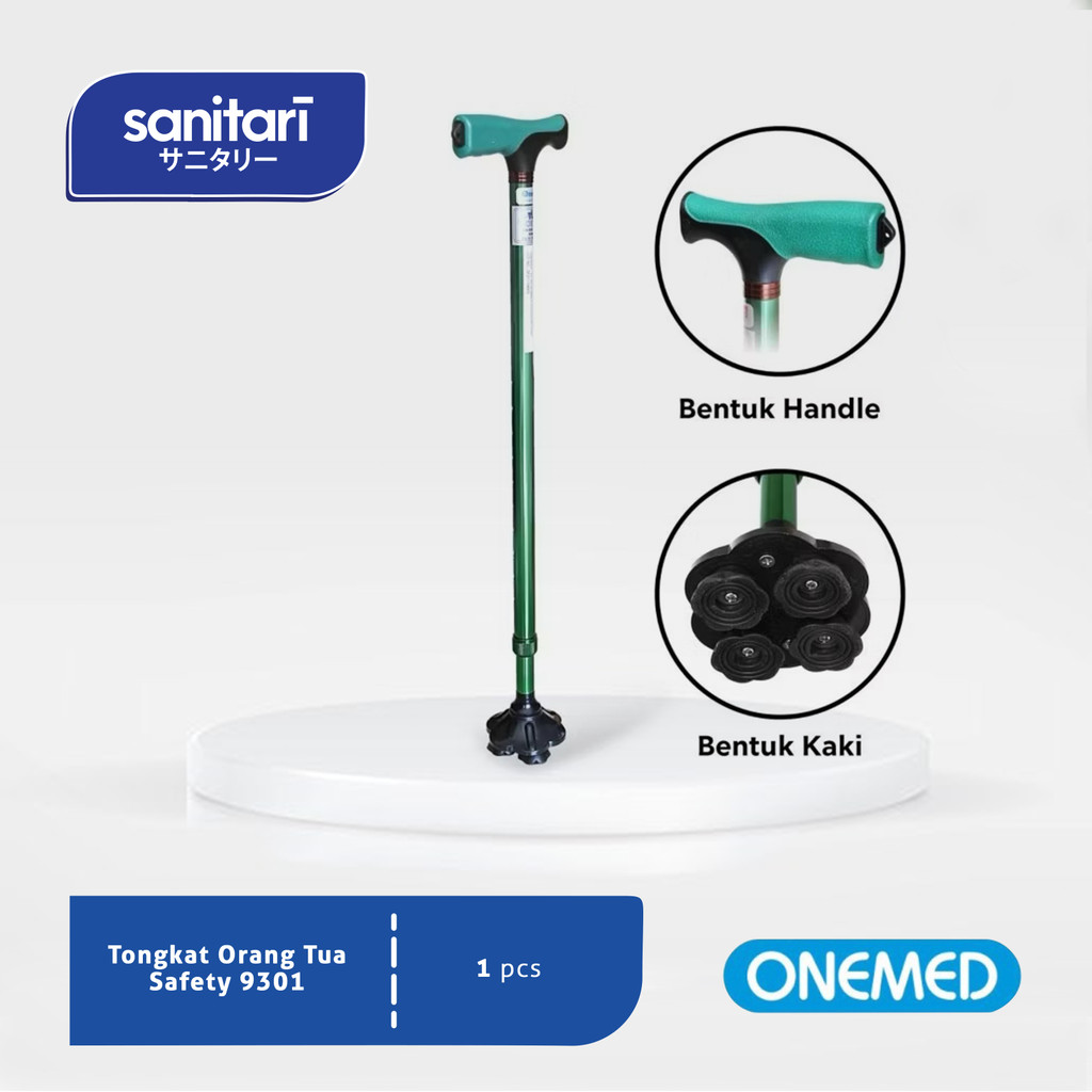 Tongkat Jalan Kaki 1 9301 Onemed Tongkat Kaki 1 Alat Bantu Jalan Walking Stick Tongkat Onemed 9301 T