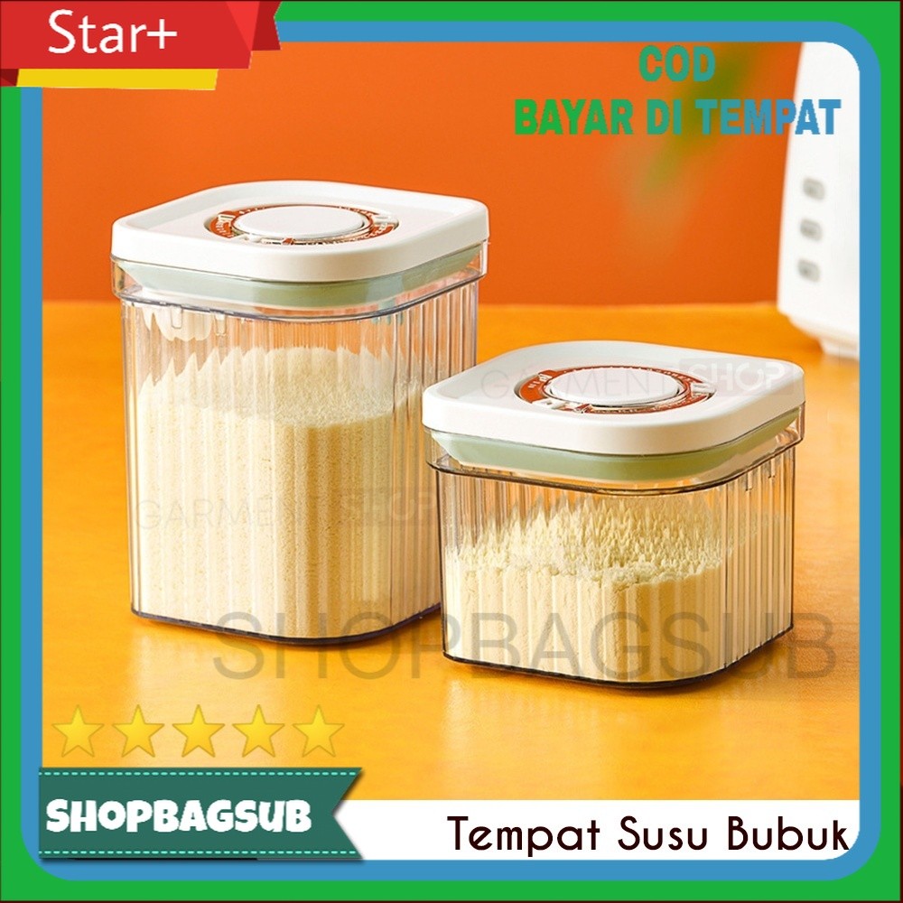 Kotak Susu Bubuk Bayi Container Box Wadah Susu Toples Snack Tutup Tekan Kedap Udara Bagus