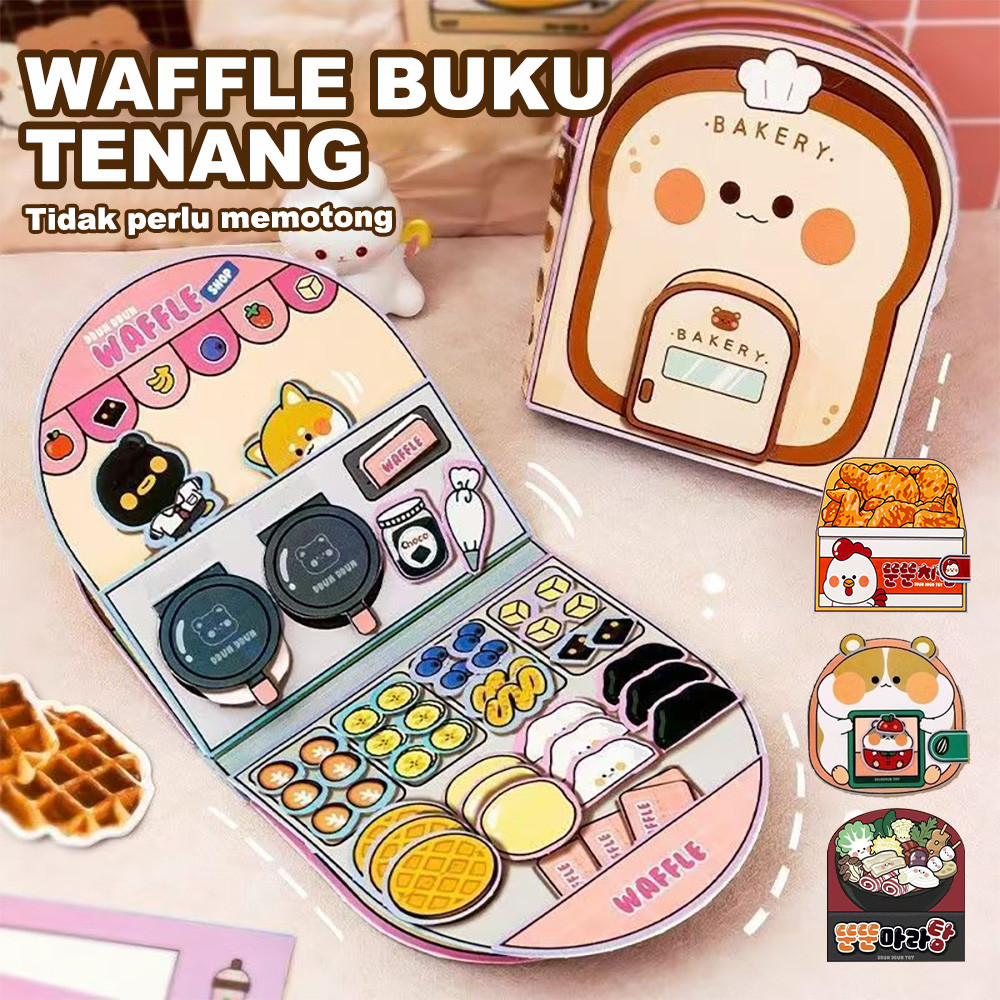 Quiet Book Bayi Buku Busy Book Sanrio Mainan /Quiet Book/Busy Book Paper Dolls House Mainan Edukasi