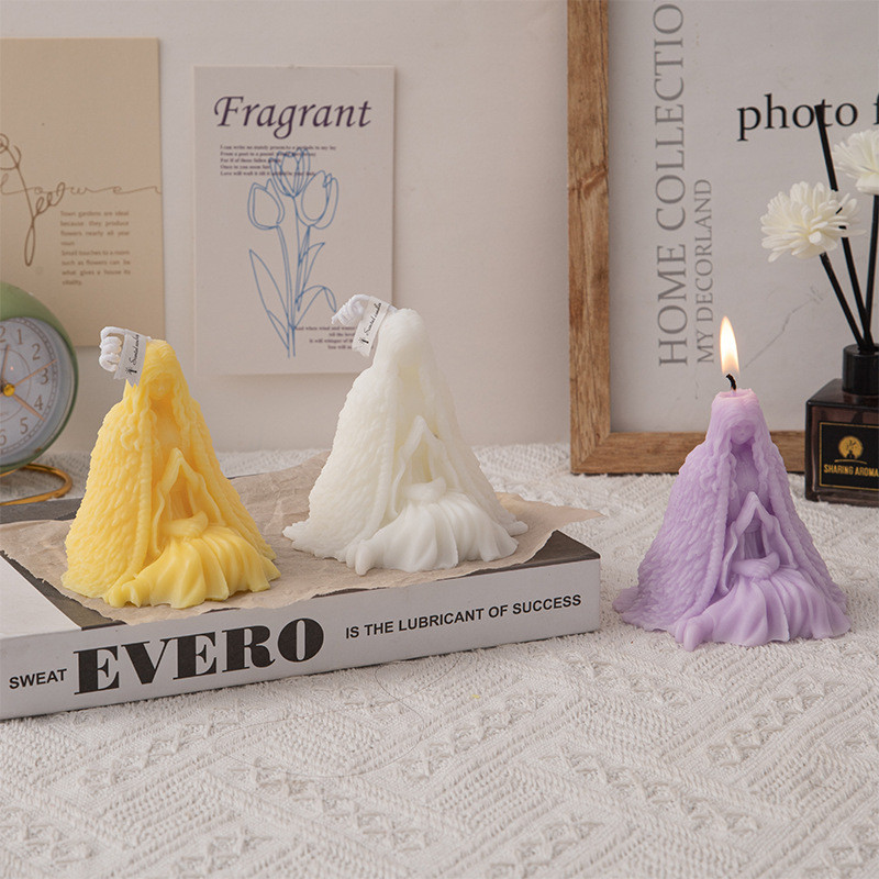 

Halloween Prayer Wedding Aromatherapy Ornament Statue Shaped Candles Home Birthday Wedding Decor