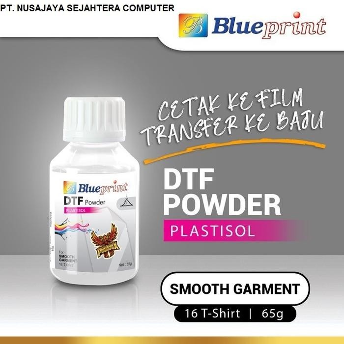 

Bubuk Sablon DTF Printing / DTF Powder BLUEPRINT 65 Gram