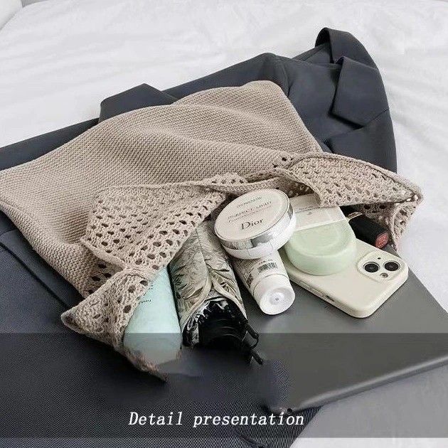 Tas Rajut Wanita Terbaru | Tas Santai Fashion Korea Model Kekinian