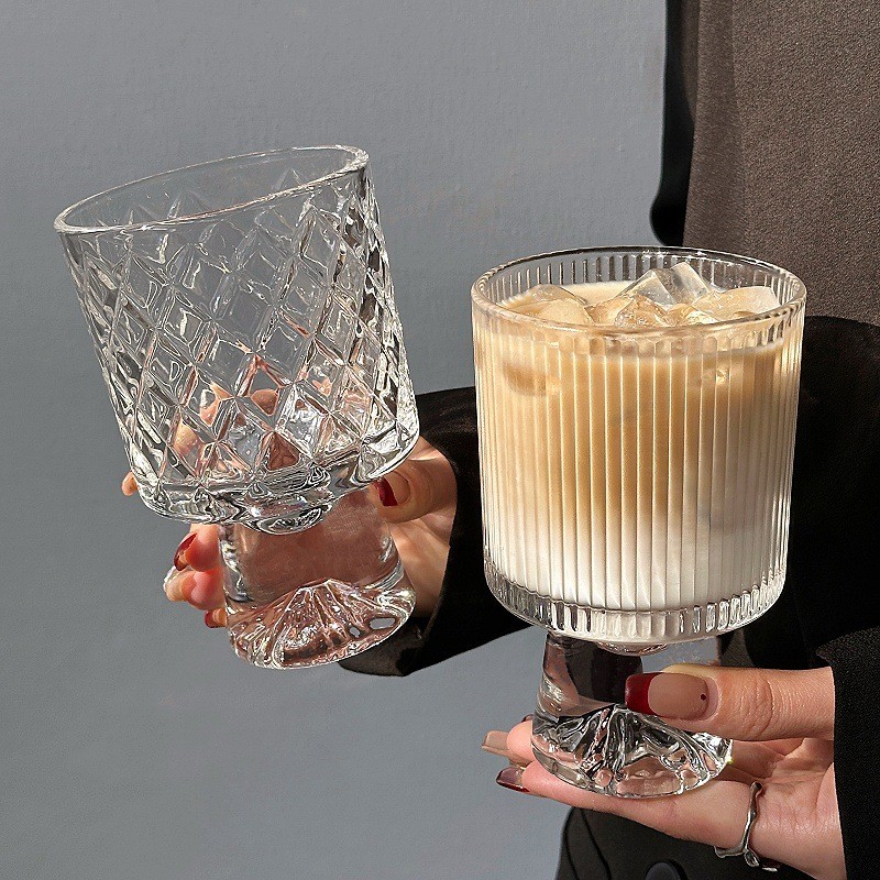 Wine Goblet Gelas Wine Whiskey Glass Gelas Whisky Anggur Gelas Matcha Kaca Gelas Kaca Aesthetic Cham