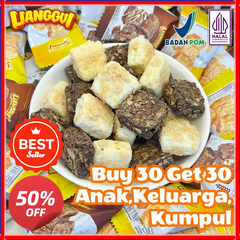 

[Jaminan kualitas] Lianggui HALAL 30+30ps Lianggui Oatmeal Crisp Halal Rasa Original,Cemilan Sehat untuk Sarapan Diet Renyah Enak