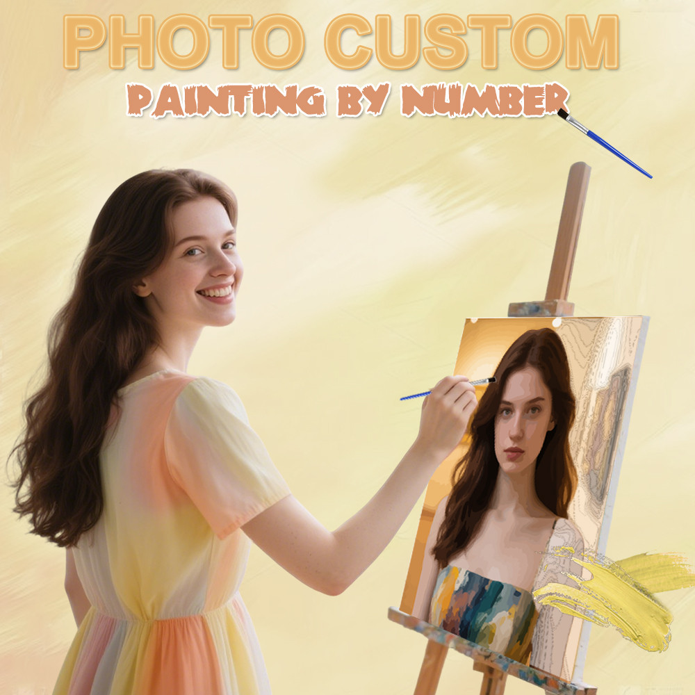 

HUACAN Custom Photo Drawing By Numbers Private Customize Paint By Numbers On Canvas Home Decoration