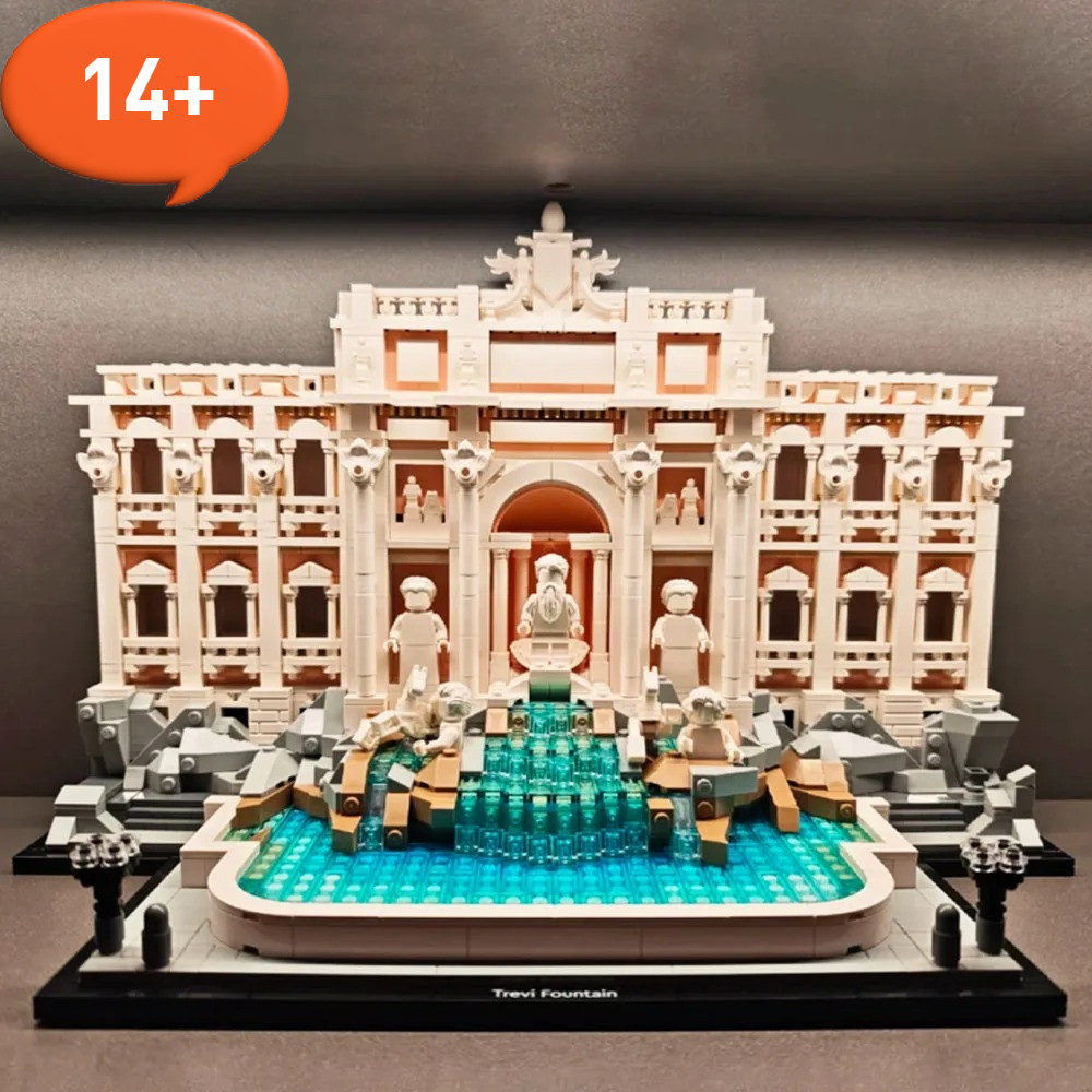 

2025 New 21062 World Famous Trevi Fountain Building Block World Architecture Brick Assembly Toy for adult Children Gifts