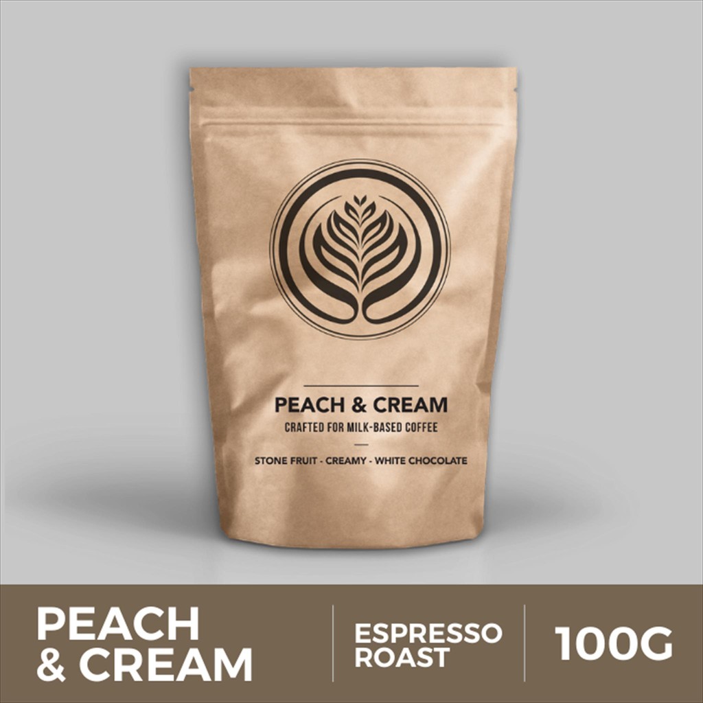 

Peach & Cream 100g - Biji Kopi Arabika 100gr | Coffeenatics