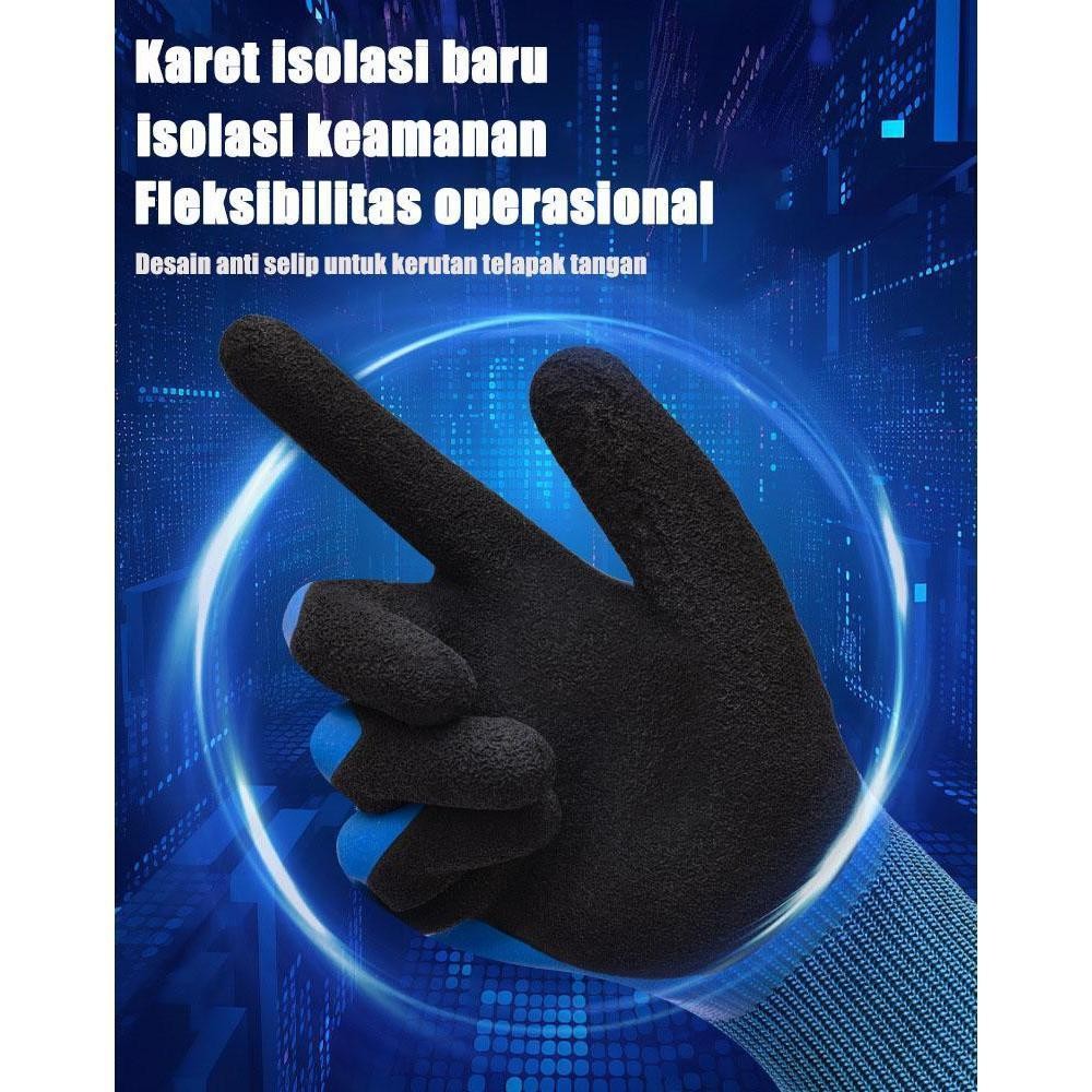 Sarung Tangan Listrik Anti Setrum 1KV SARUNG TANGAN LAS KULIT ASLI GOLDEN TOUCH GOSAVE 16 INCH