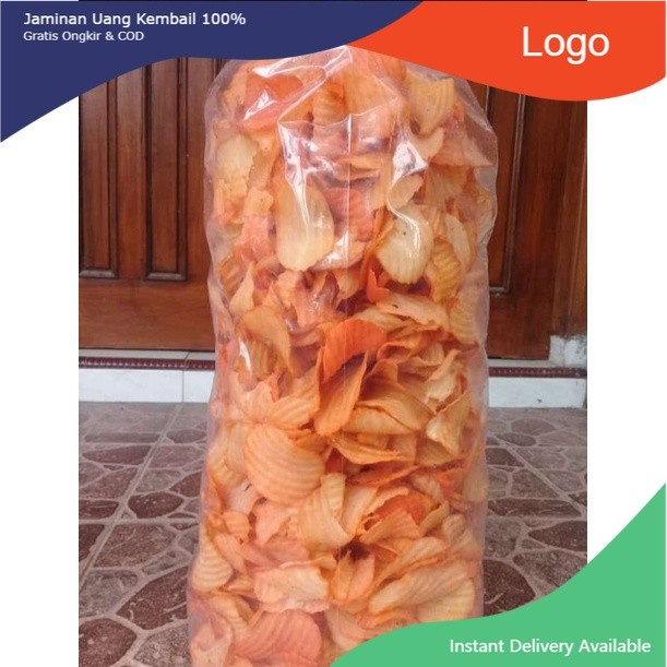 

Kripik singkong balado utuh 1 kg Free Buble wrap