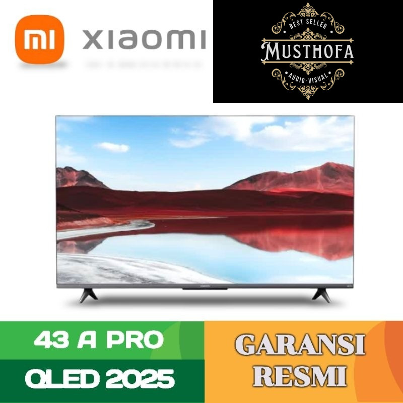 Xiaomi 43 inch Google TV A Pro 43 2025 QLED | Layar QLED 4K | XIAOMI 43 INCH GOOGLE TV 4K UHD QLED