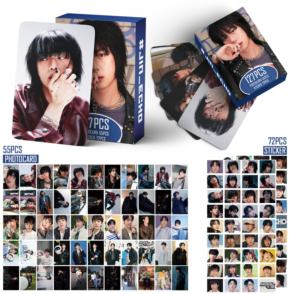 

127Pcs/Set Kpop JIN Cards New Album Echo Card Mini Stickers Photocard Fans Collection Postcards Gift