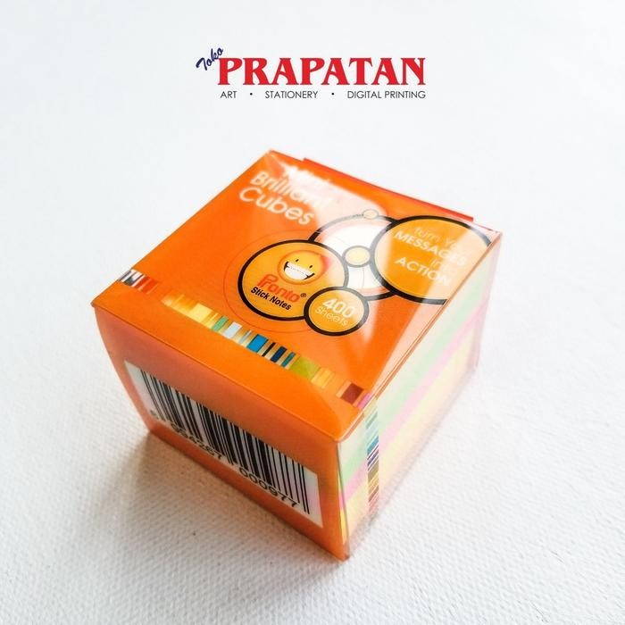 

Pronto Mini Brilliant Cubes 50x50mm 400 Sheets Sticky Notes - Warna