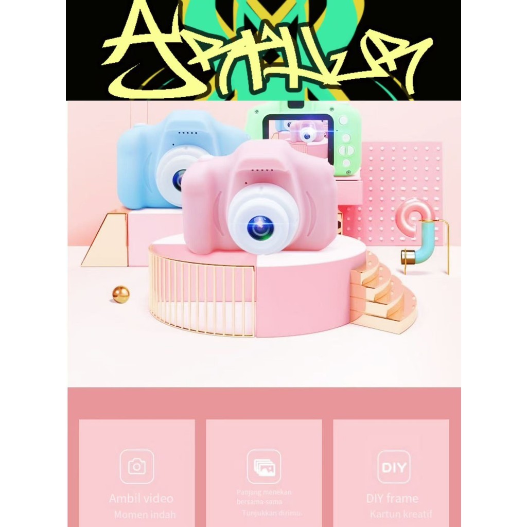 Mainan Perekam Kamera Anak Hadiah Anak mini Kamera Digital Perekam Video Gift Camera Kids