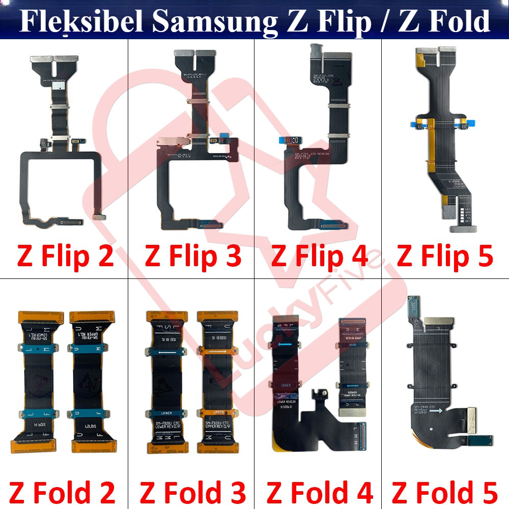New LCD Connector Engsel Samsung Z Flip / Z Fold 1 2 3 4 5 Ori Copotan