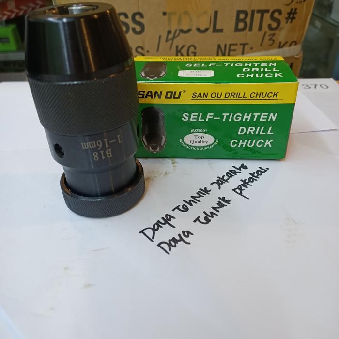 sanou kepala bor keyless 1-16mm b18 / kepala bor Milling keyless 16mm ORI gpt