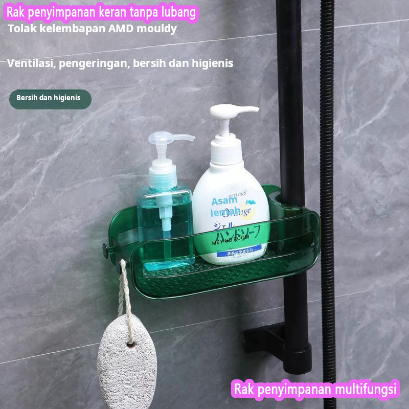 Rak keran tanpa lubang, rak pembuangan wastafel dapur, rak penyimpanan kain spons pencuci piring mul