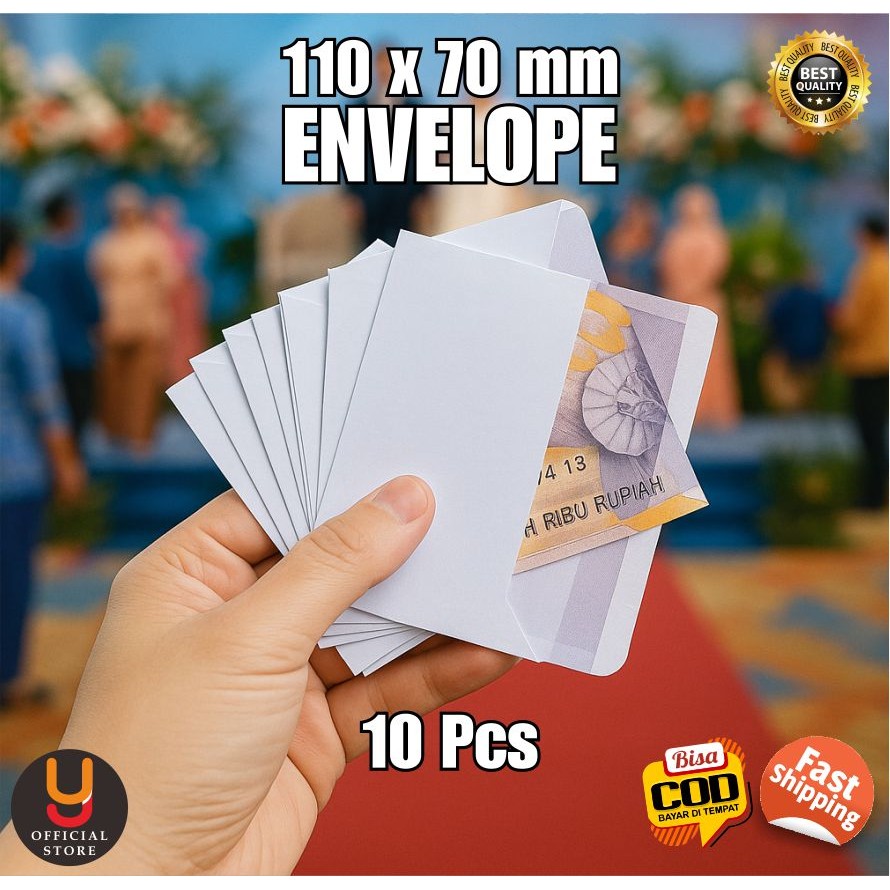 

Amplop Sumbangan Sampul Surat Kecil 11x7 cm isi 10 Hadiah Angpau Talikasih Pernikahan Sunat Ulang Tahun dsb