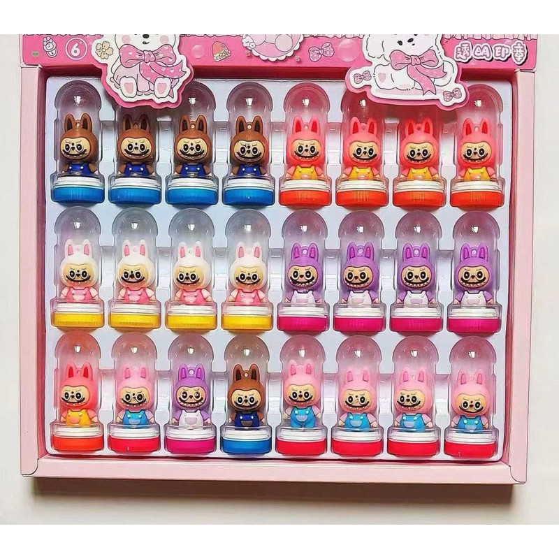 

(24PC) STEMPEL BENTUK LABUBU 879 - (18PC) MIKA Y3303 / STEMP STAMP CAP / MAINAN