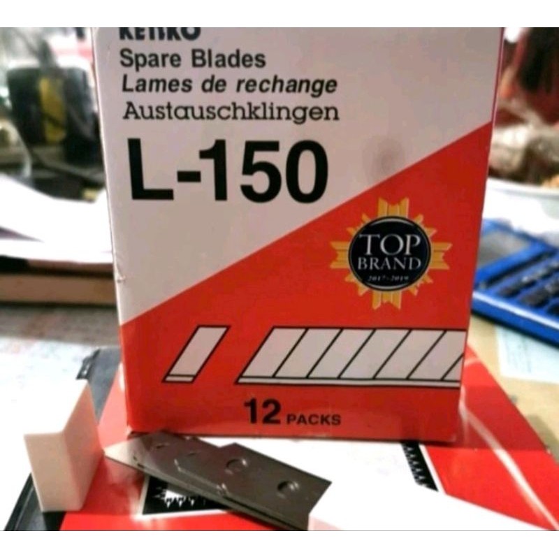 

Pisau Cutter Kenko L150 Isi 12 Tube Stainless Korea