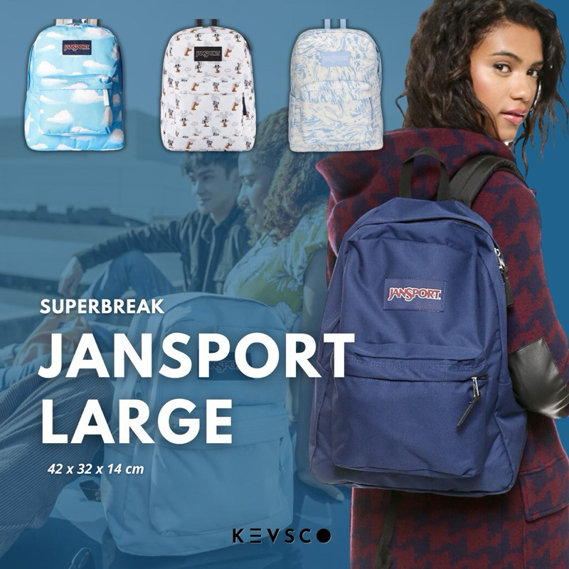 [READY/COD] JS Jan Sport Large Backpack - tas / ransel kuliah kerja sekolah Jansport Superbreak - WA