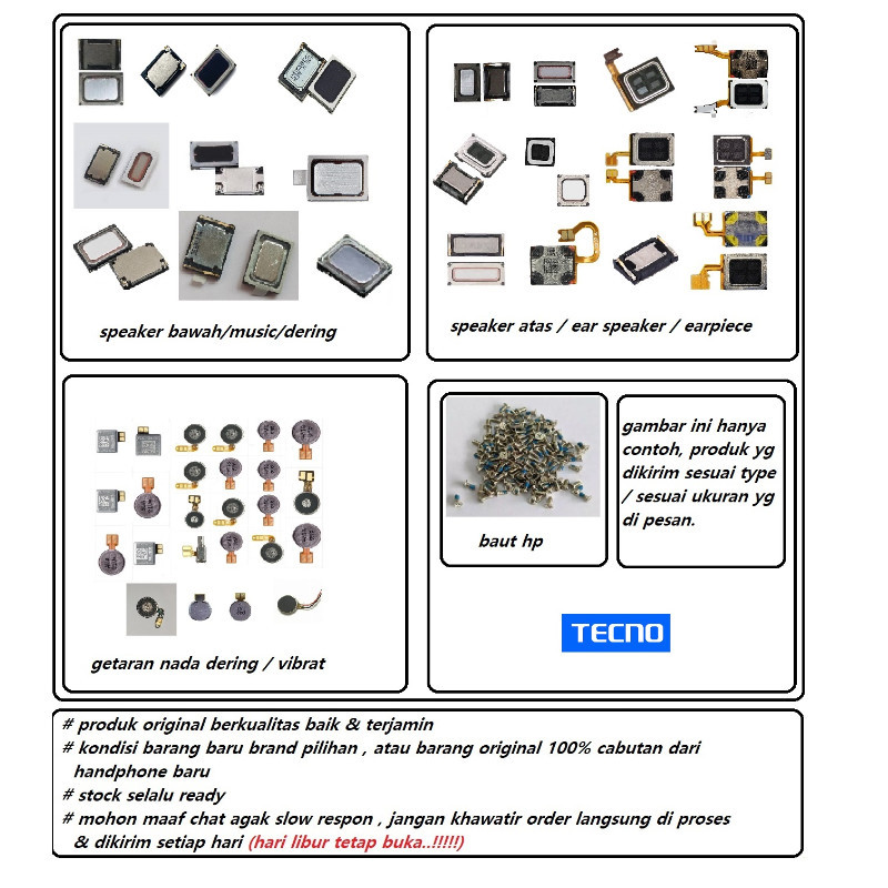 speaker tecno pova neo - neo 2 - neo 3 - neo 4 - 4 pro - neo 5 - neo 5 pro 5G
