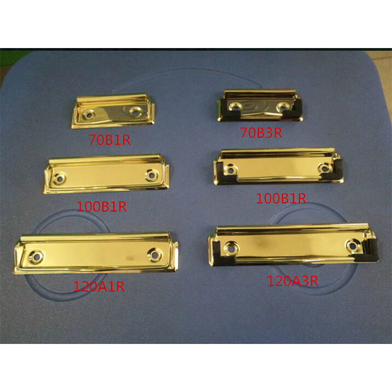 

18PCS/Lots Black Silver Bronze Rose Gold 7 10 12cm Clipboard Clips With Rivets