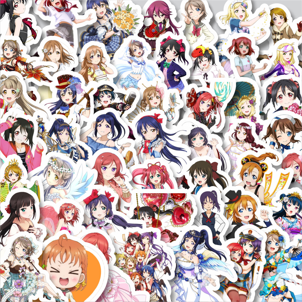 

Stiker Cutting Pack Stiker Anime Series Love Live Character Mix 9 Isi 100Pcs Series Aesthetic Lucu Keren Untuk Koper Bahan Vynil