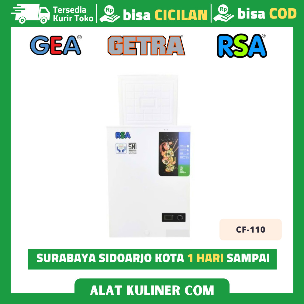 Chest Freezer Rsa Cf-110 Chest Freezer 100 Liter Original