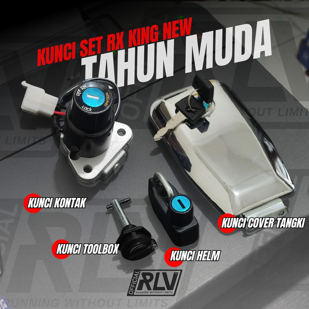 Kunci Set Yamaha Rx King Rxk New Tinggal Pasang -  Kunci Kontak Motor