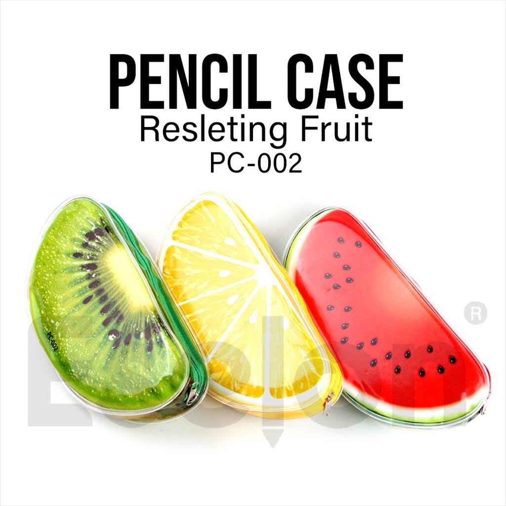 

❤️️Kotak Pensil Mika BUAH 002 / tempat pensil fruit fancy❤️️