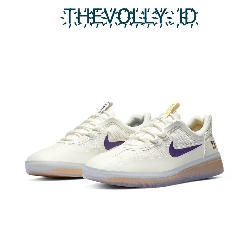 Sepatu Nike SB NYJAH Free 2 NBA Los Angeles Lakers White Court Purple BNIB Original / Sneakers Pria