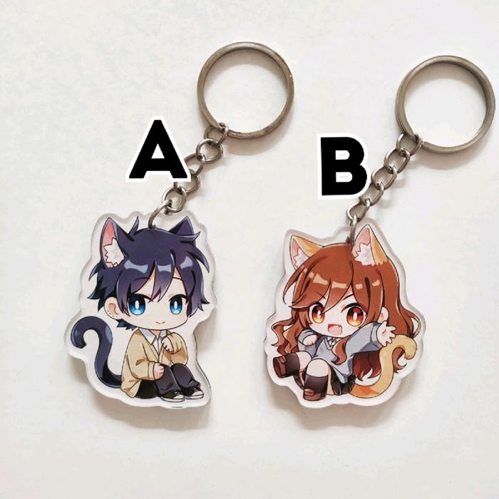 NEW Keychain Anime Horimiya 3 Hori Miyamura Gantungan Kunci Akrilik Ganci Merchandise - A (Miyamura)