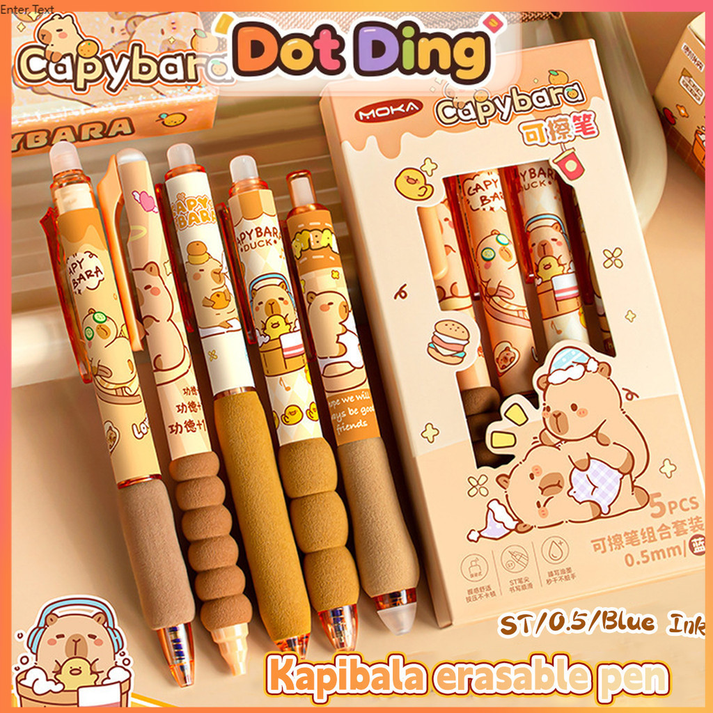 

[DOTDING]Pensil Mekanik Kapibara Lucu Tulis Ulang Termal Perlengkapan Sekolah Kartun Siswa Gesek Mudah Estetik